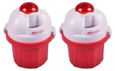 Produktbild von Eismaxx Eismaschine 2er-Set Eisbereiter Eiscreme Speiseeis Stieleis Pudding Eis