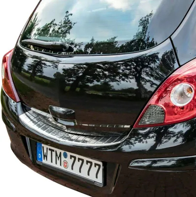 Zdjęcie produktu dla Osłona zderzaka z polerowanej stali nierdzewnej dla OPEL CORSA D | 2006-2014 | z fazowaniem