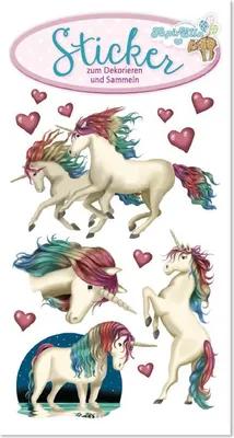 Produktbild von Glitter-Sticker Einhorn