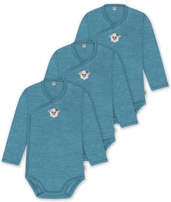 Produktbild von normani 3er Pack Merino Baby-Body