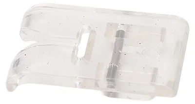 Produktbild von Transparenter, offener Satinstich-Nähfuß aus Kunststoff für Nähmaschinen