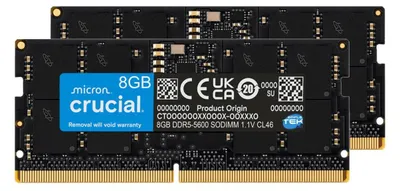 Immagine prodotto di Crucial Ddr5 16gb (2x8gb) Sodimm 5600mt/s Sodimm Memoria Ram Notebook Aio