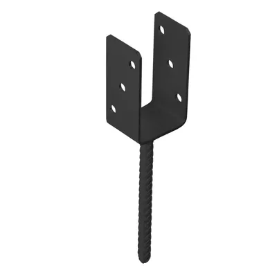 Produktbild von Domax U-Pfostenträger Pfostenanker PS 70UC 71x120x4 mm schwarz 1 Stk.
