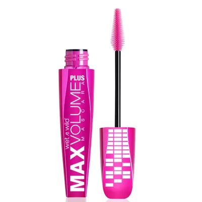Produktbild von wet n wild Max VOLUME PLUS, Schwarz, Amp'd Black, Volumengebend, Frauen, Jojoba-Öl, Water/Eau,Bis-Diglyceryl Polyacyladipate-2, Paraffin, Styrene/Acrylates/Ammonium Methacrylate...