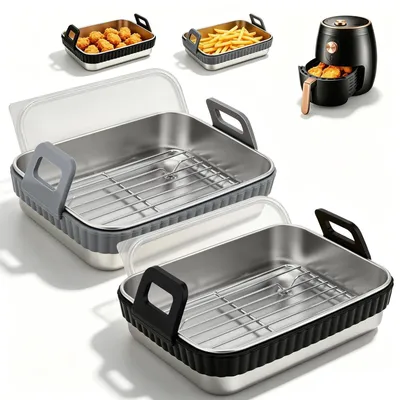 Produktbild von Set mit 2 Backformen für Heißluftfritteusen