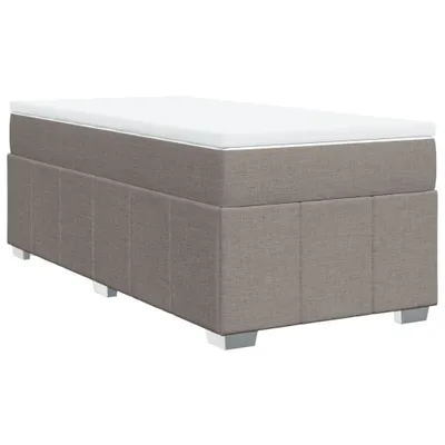 Produktbild von vidaXL Boxspringbett mit Matratze Taupe 100x200 cm Stoff