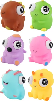 Obrázek produktu pro Dinosauři mačkací s vyskakovacíma očima 7 cm