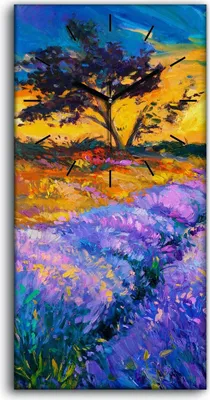 Produktbild von Dekor Leinwand Uhr Wandbilder Geräuschlos Kunstdruck 30x60 - schwarze Hände