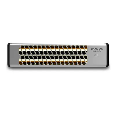 Produktbild von Cecotec 05323, Elektrischer Quarz-Raumheizer, Quarzglas, Drinnen, Wand, Schwarz, Edelstahl, 1200 W