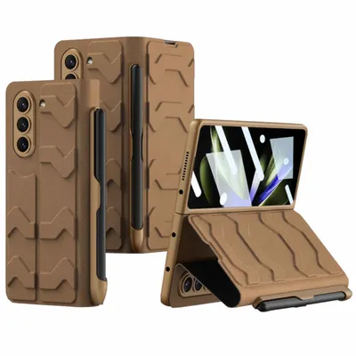 Obrázek produktu pro Pro Samsung Galaxy Z Fold5 integrovaný nárazuvzdorný koženkový kryt s držákem pera