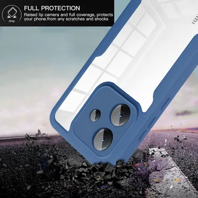 Immagine prodotto di custodia a 360° Xiaomi Redmi Note 13 Pro+ 5G con protezione dello schermo integrata Blu