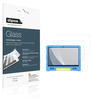 Image de 2x Protection ecrán pour Gleeso KT1026 mat Verre souple Film Protecteur 9H dipos