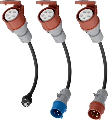 Produktbild von Adapter-Set, 22 kW Leistungskapazität, wetterfest, 22kW Adapter