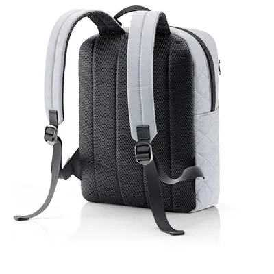 Produktbild von reisenthel classic backpack M, Rucksack, Handgepäck-Reisetasche mit Laptopfach, Rhombus Light Grey, 13 L, CJ7060