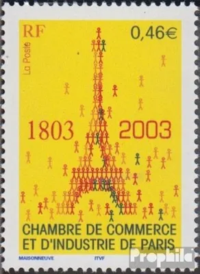 Produktbild von Briefmarken Frankreich 2003 Mi 3684 (kompl.Ausg.) postfrisch Industrie und Handelskammer