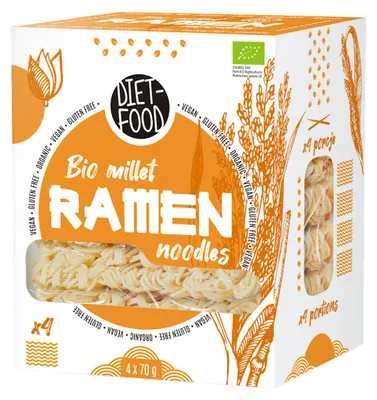 MAKARON (JAGLANY) RAMEN BEZGLUTENOWY BIO 280 g - DIET-FOOD