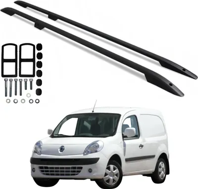 Obrázek produktu pro Střešní nosiče RENAULT KANGOO II 2008-2022 L2 LONG černé robustní odolné
