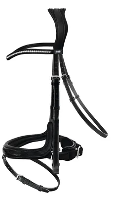 Produktbild von Passier Starlight Trense mit -Nasenriemen – schwarz, Cob
