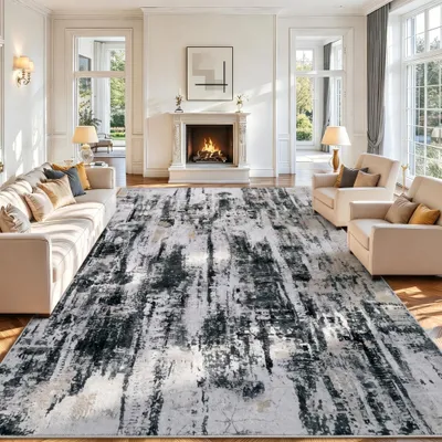 Produktbild von Moderner Waschbarer Teppich 160x230 cm - Weich und Rutschfest