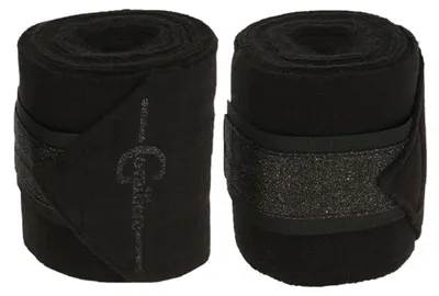 Produktbild von Covalliero Fleece-Bandagen Empara Schwarz 4 Stück Pferd Reitsport