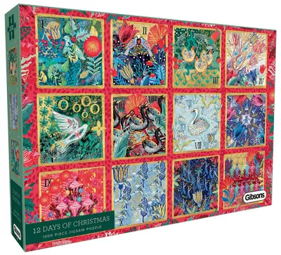 Produktbild von Gibsons Puzzle 12 Days of Christmas - 1000 Teile - Weihnachtsrätsel