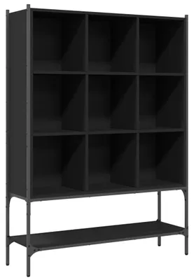 Obrázek produktu pro vidaXL Regál na knihy černý 102x30x141,5 cm Materiál na bázi dřeva