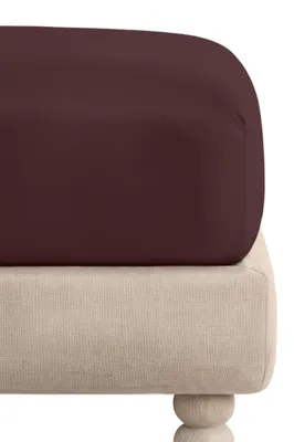 Produktbild von Spannbettlaken 100% Baumwolle 120x200+30 cm Braun für Matratze