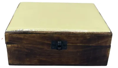 Produktbild von Große Keramikdose mit Glasur - 20x15x7,5 cm - Betonoptik
