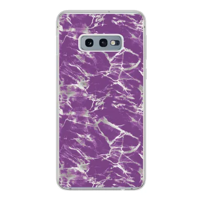 Produktbild von MuchoWow® Handyhülle Schutzhülle Hülle für Samsung Galaxy S10e Violett - Weiß - Marmor - Muster Silikon Softcase Handy Hülle - Handy