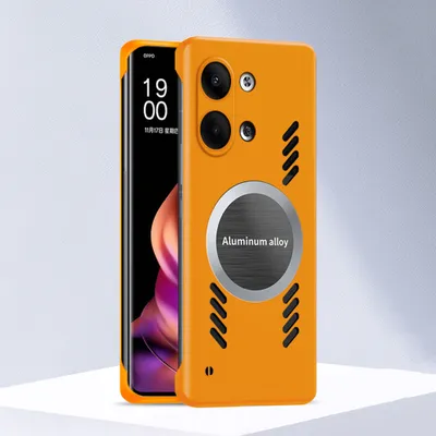 Produktbild von Oppo Reno9/Reno9 Pro Hülle, Frameless PC Matt Kühlabdeckung Loch Wärmeableitung Schutzhülle für Oppo Reno9/Reno9 Pro Orange