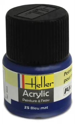 Zdjęcie produktu dla Heller 9025 Farba akrylowa 025 Niebieska matowa 12ml farba do modelowania