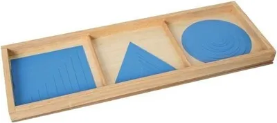 Produktbild von Satz Kreise, Dreiecke und Quadrate in Blau