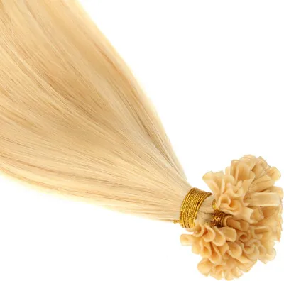 Produktbild von chaarmant Bonding Extensions Echthaar 55 cm 50 g – Haarverlängerung #24 Goldblond
