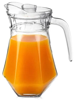Produktbild von Glaskrug mit Deckel, 1,2 l, hitzebeständig