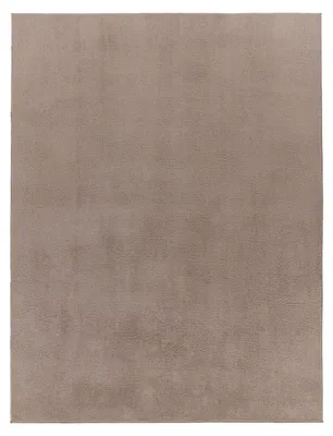 Produktbild von TT Home Badezimmer Teppich Hochflor Badematte Modern Kuschelig Weich Uni Braun Größe 40x55 cm