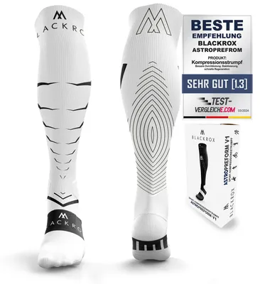 Produktbild von BLACKROX VIPEROX Kompressionsstrümpfe – Laufen Regeneration Sport (S-M (37-41)