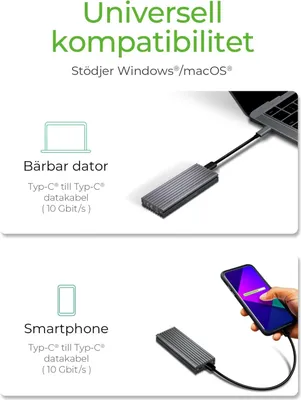 Produktbild von ICY BOX IB-1817M-C31, Type-C® USB 3.2 Gen 2 zu PCIe NVMe M.2 2230/2242/2260/2280 SSD Gehäuse mit Schreibschutz, SSD-Gehäuse, M.2, PCI Express 3.0, 10 Gbit/s, USB Anschluss, Grau