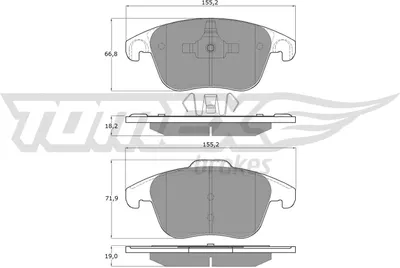 Produktbild von TOMEX brakes Bremsbeläge Satz Vorne Bremsklötze für OPEL Corsa F TX 15-93