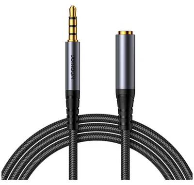 Produktbild von JoyRoom 3.5mm Jack AUX Verlängerungskabel - Schwarz KP31246