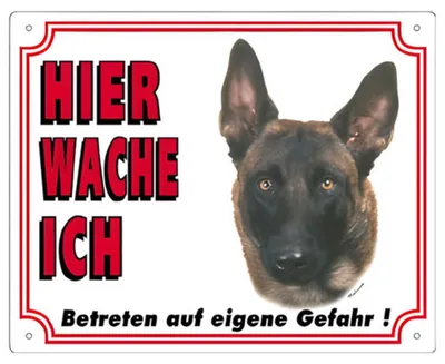 Image de Nobby Panneau de signalisation Malinois 250 x 200 mm