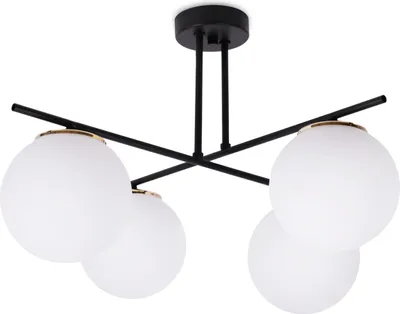 Obrázek produktu pro Bílá zlatá závěsná lampa - Elegantní stropní svítidlo v moderním designu