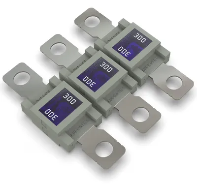 Productafbeelding van AUPROTEC Mega hoogstroombeveiliging, schroefzekering, 80A - 500A, selectie: 300A Ampère, grijs, 3 stuks