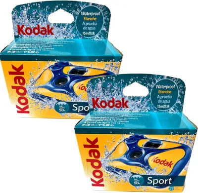 Produktbild von 2x 1A PHOTO PORST Kodak Sport 27 Aufnahmen ISO 800