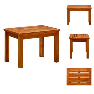 Produktbild von vidaXL Garten-Couchtisch 50x35x36 cm Massivholz Akazie -  Gartentische