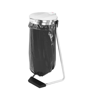 Immagine prodotto di Hailo 0912-030 ProfiLine MSS Design XXXL - 120 L, argento, struttura in acciaio con coperchio incernierato