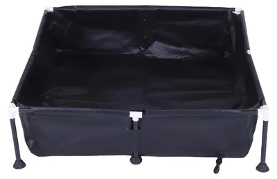 Obrázek produktu pro Malý hluboký nadzemní bazén z PVC, rozměry 37,4 x 37,4 x 7,9 palce – bazén pro psy, vhodný pro venkovní zahradu a letní vodní párty