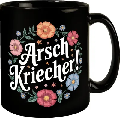Produktbild von Arschkriecher Blumensprache Tasse