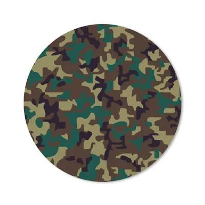 Produktbild von MuchoWow® Mauspad Mousepad Camouflage-Muster mit dunklen Farben 30x30 cm - Mousepads - Maus Mat - Pad - Mausunterlage - Tischunterlage - Schreibtischmatten