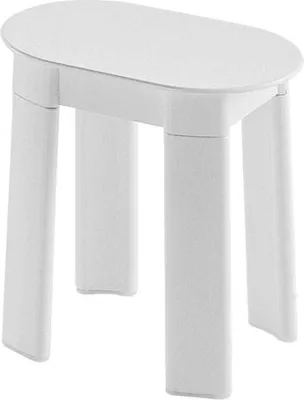 Produktbild von Weißer Duschhocker aus Duroplast