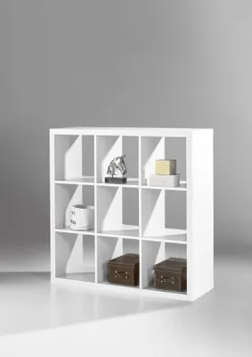 Produktbild von Raumteiler - Weiß - 112 x 112 cm - 9 Fächer